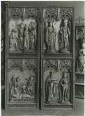 Altarskåp, ett nordtyskt arbete från 1400-talets senare hälft.