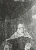 Johan Wallerius född 1641-09-11 Högsby, död 1692-02-04 i Torsås. Johan Wallerius son till kyrkohede Lars  Wallerius i Högsby. På målningen finns ett kors över denna bild. Efter Lars Wallerius epitafium i Högsby kyrka.