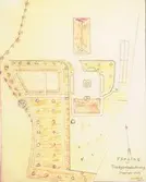 Förslag till trädgårdsplantering vid Drageryds skola 1934.