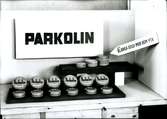 Reklam med golvpoleringsprodukter från Parkolin.