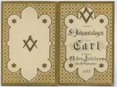 St Johannislogen Carl å dess 25 års Jubileum den 10 september 1883.