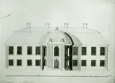 Fasadritning av Fågelviks herrgård.