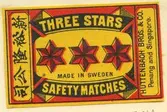 Tändsticksetikett från Mönsterås Tändsticksfabrik, 
