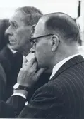 Invigningen av Domusvaruhuset i Kalmar den 10/9 1964.
KFs VD Harry Hjalmarsson och Harry Lejonberg.