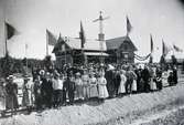 Invigning av järnvägen mellan Kalmar och Torsås 1901.