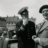 Bo Hartog, musikdirektör vid F12. (till vänster) samtalar med Manne Hofrén.