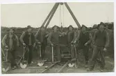 Vägarbetare, vägbygge 1920-talet.