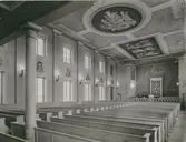 Interiör från  Stagneliusskolans aula.