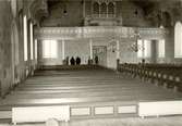 Orgelläktaren i Hannäs kyrka före restaurering.