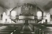 Interiör mot läktaren i Misterhults kyrka.