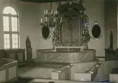 Interiör från Tveta kyrka  före restaurering.
