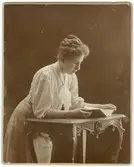 Porträtt på en kvinna.