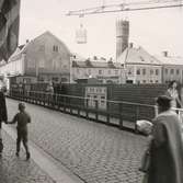 Byggandet av Domusvaruhuset på Storgatan.