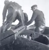 Upptagning av bottengarn.