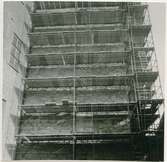 Tornets södra sida under restaureringsarbetet hösten 1967