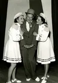 Peders revy i Kalmar ca 1945-50, i mitten Gunnar Jandén.