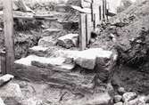 Utgrävning i kv Liljan 1935.
