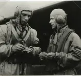 Kalmar, Törneby, F12. Överste Carlgren till höger.