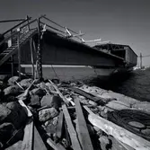 Vy från byggandet av Ölandsbron.