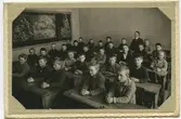 1 klass Folkskolan, Vasaskolan 1923. Folkskollärare Georg Johansson, Heijocksgatan 3, Kalmar.