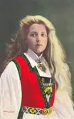 Folkdräkt från Hardanger i Norge.