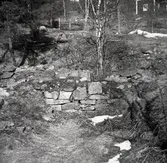 Lämningar efter Gladhammars kopparhytta. 1954.