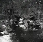 Lämningar efter Gladhammars kopparhytta. 1954.