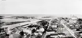 Utsikt från Vattentornet.
Panoramabild

Foto: 1910
Reproduktion från vykort.