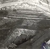 Arkeologisk utgrävning inför byggandet av nya landstingshuset. Bastionen och den östra delen av pålverket.
