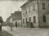 Foto före år 1900. Hjalmar Åhmans födelseplats. Rosenlundska huset, Kalmars äldsta stenhus.