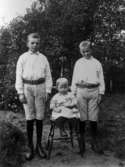 Skollärare Hagelins barn: Fritz, Gösta och Erik.