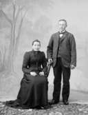 Ateljé.Par.Fotograf: Axel Lundbäck. Gullspångssamlingen.Bilder från Gullspång med omnejd.