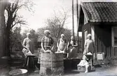 Tvättdag, hos Wennerholms i Grönegården.
