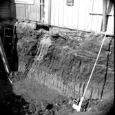 Skara.
Kvarteret Balder nr. 24, Marumsgatan 9. 
Västra schaktkanten.