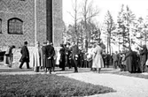 Skara.
Stadsträdgården.
De kungliga vid Västergötlands Museum i Skara den 10.5.1923.
