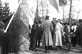 Skara.
Stadsträdgården.
Det kungliga besöket i Stadsträdgården 10.5.1923.