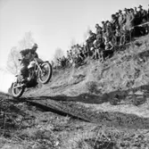 Motocross på Dala-banan, Lundsbrunn, 17/4 1955.