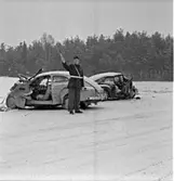 Skara. 
Trafikolycka 27/3 1963. 
En omkom (Olof Gabriel Blomqvist, Skara).