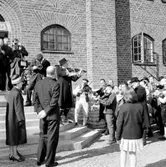 Skara. Kungabesök på museet 23/5 1963 vid 100-årsjub.