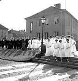 Skara. 
Konfirmation 1955.