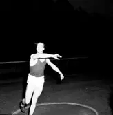 Skara. 
Allmän idrott, Skaravallen 1955, Skara-Skövde.