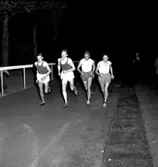 Skara. 
Allmän idrott, Skaravallen 1955, Skara-Skövde.