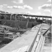 Skara. Idrottshallen bygges 1962.

Foto: Stig Rehn 1. (?).