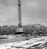 Skara. Idrottshallen bygges 1962.

Foto: Stig Rehn 1. (?).
