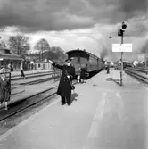 Stationsinspektor Lars Nottberg i slutet av sin bana, 1951.