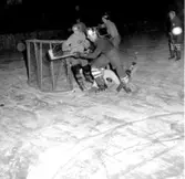 Skara. Idrott: Ishockey 21/1 1955.