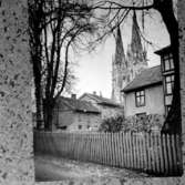 Skara. Malmgatan. Kyrkan och 