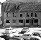 Skara. Marumsgatan. Zettervallska huset, bild tagen vid uppmätning före rivning 1962.