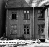Skara. Marumsgatan. Zettervallska huset, bild tagen vid uppmätning före rivning 1962.