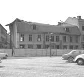 Skara. Marumsgatan. Zettervallska huset, bild tagen vid uppmätning före rivning 1962.